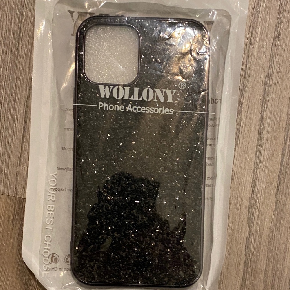 Black Glitter Phone Case